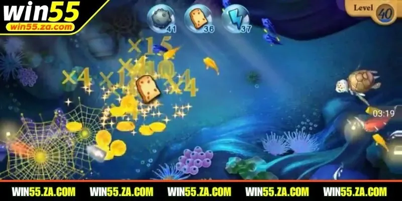 Bắn cá đổi xu WIN55 thiết kế đại dương sinh động